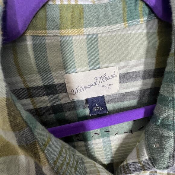 Upcycled Flannel Shirt Shacket Womens Large Boho Vintage Inspired Cottage Retro - Picture 4 of 4